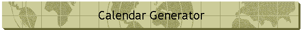 Calendar Generator